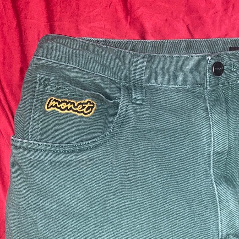 Monet Skateboards Drawstring Wide Leg Jeans Size 36